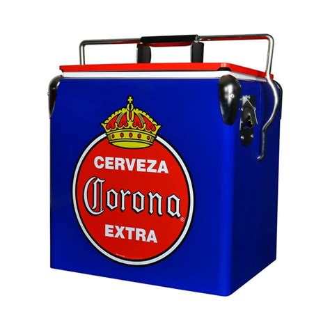 Corona Retro Ice Chest Cooler with Bottle Opener 13L (14 qt), 18 